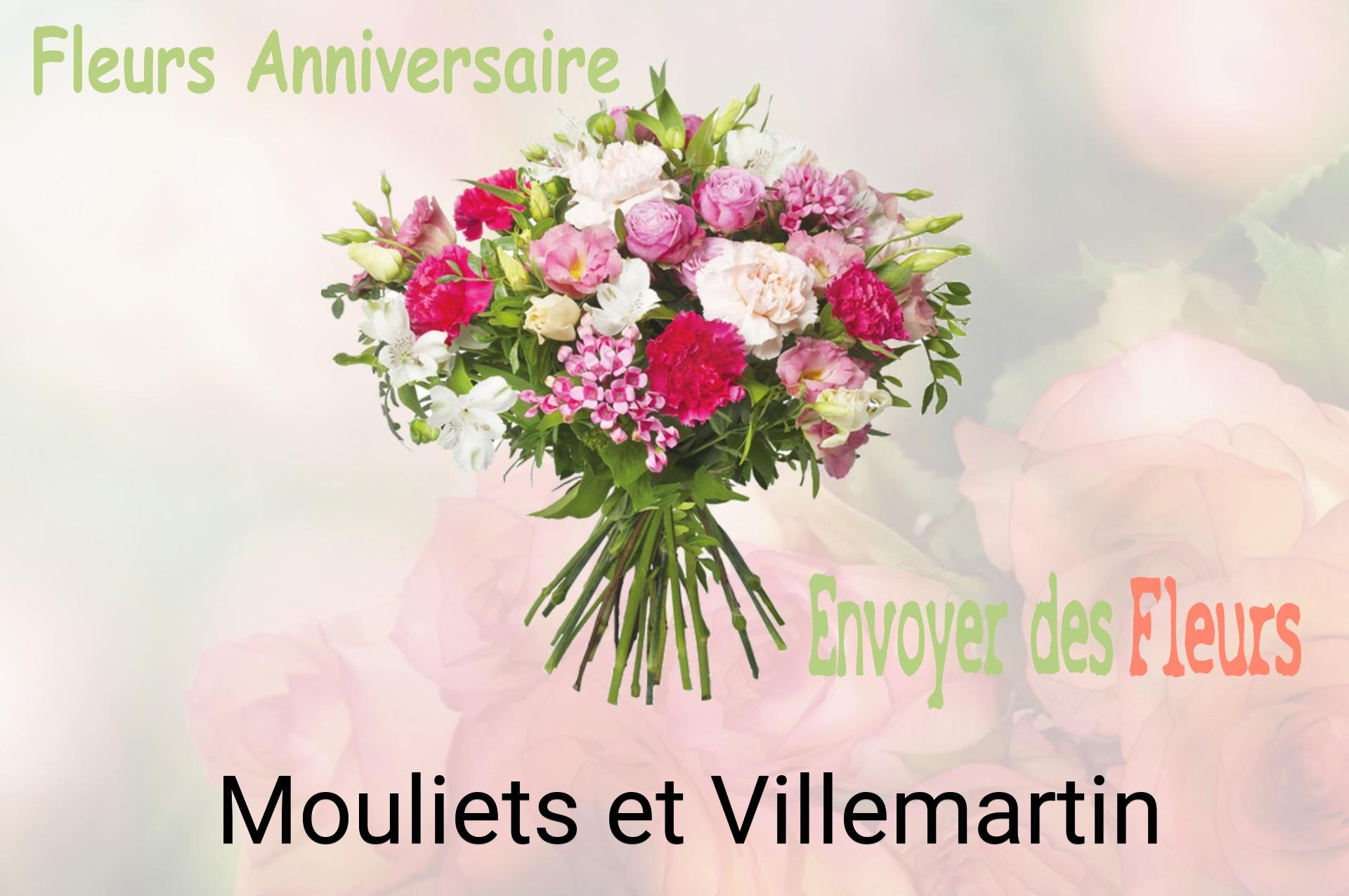 Bouquet de fleurs d’anniversaire livré à Mouliets-et-Villemartin
